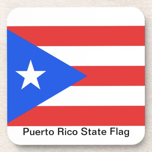 Puerto Rico Flag Drankjes Onderzetter (Voorkant)