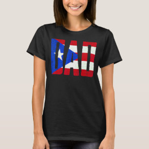 Puerto Rico Flag Father's Day Pride Puerto Rican D T-shirt
