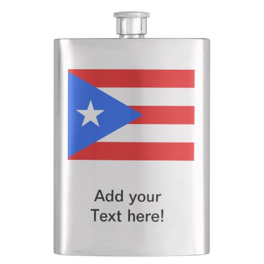 Puerto Rico Flag Flacon (Voorkant)