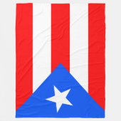 Puerto Rico Flag Fleece Deken (Voorkant)