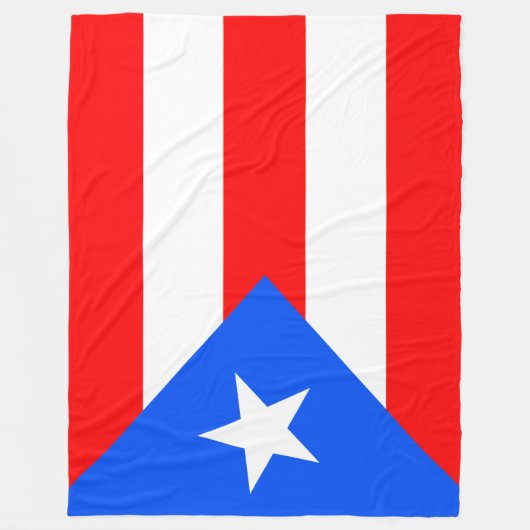 Puerto Rico Flag Fleece Deken (Voorkant)
