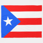 Puerto Rico Flag Fleece Deken (Voorkant (Horizontaal))