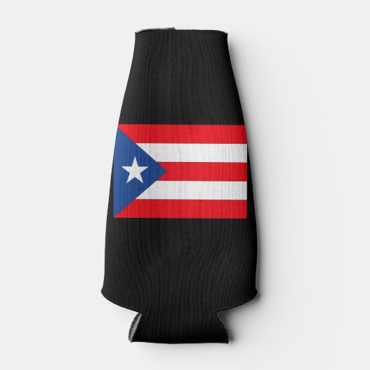 Puerto Rico Flag Flesjeskoeler (Voorkant)