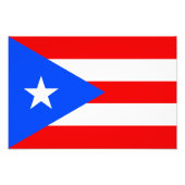 Puerto Rico Flag Foto Afdruk (Voorkant)