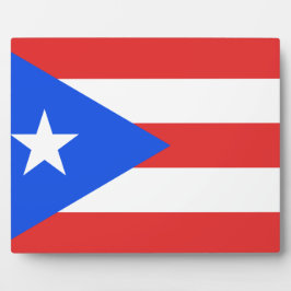 Puerto Rico Flag Fotoplaat