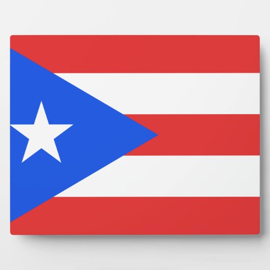 Puerto Rico Flag Fotoplaat (Voorkant)