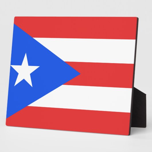 Puerto Rico Flag Fotoplaat (Zijkant)