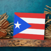 Puerto Rico Flag Fotoplaat (Zijkant)