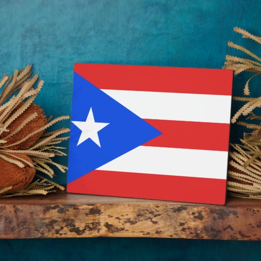 Puerto Rico Flag Fotoplaat (Zijkant)