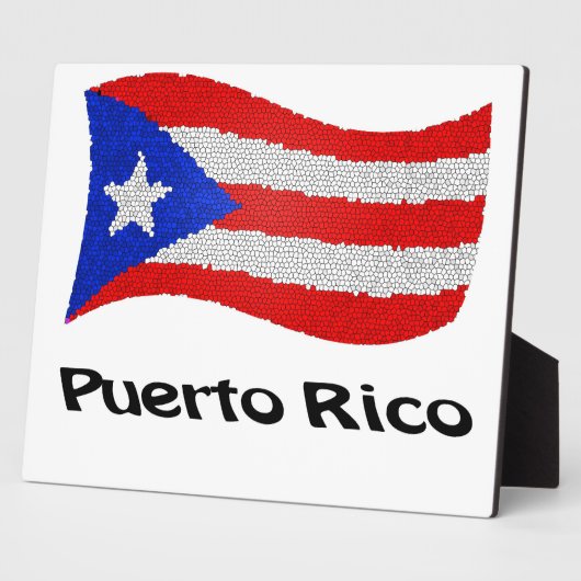 Puerto Rico Flag Fotoplaat (Zijkant)
