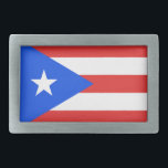 Puerto Rico Flag Gesp<br><div class="desc">De vlaggen van Puerto Rico vertegenwoordigen en symboliseren het eiland en de bevolking van Puerto Rico. De meest gebruikte vlaggen van Puerto Rico zijn de huidige vlag, die de bevolking van het Gemenebest Puerto Rico vertegenwoordigt, de gemeentelijke vlaggen, die de verschillende regio's van het eiland vertegenwoordigen, de politieke vlaggen, die...</div>