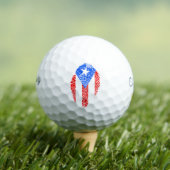 Puerto Rico Flag Golfballen (Insitu Shirt)