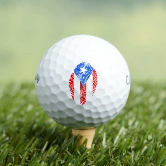 Puerto Rico Flag Golfballen (Insitu Shirt)