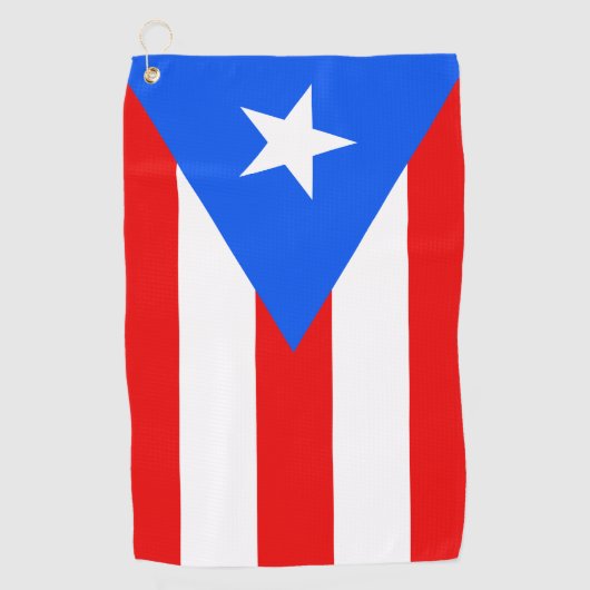 Puerto Rico Flag Golfhanddoek (Voorkant)