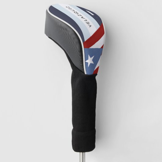 Puerto Rico Flag Golfheadcover (Schuin)