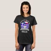 Puerto Rico Flag Greece Grown Humor Pride T-shirt (Voorkant volledig)