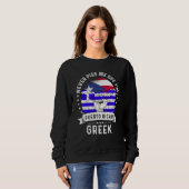 Puerto Rico Flag Greece Grown Humor Pride Trui (Voorkant volledig)