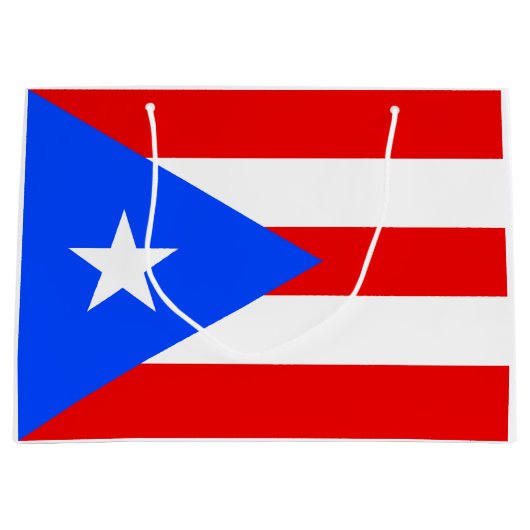 Puerto Rico Flag Groot Cadeauzakje (Voorkant)