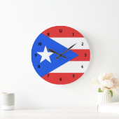 Puerto Rico Flag Grote Klok (Huis)