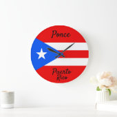 Puerto Rico Flag Grote Klok (Huis)