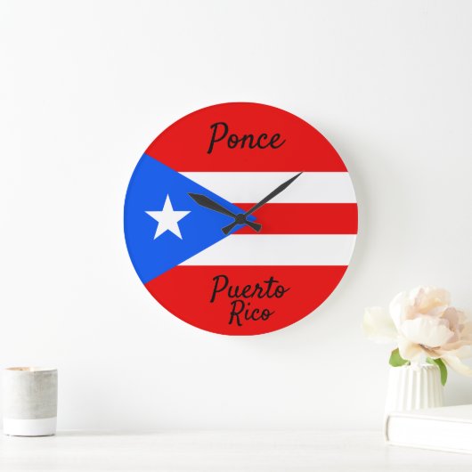 Puerto Rico Flag Grote Klok (Huis)