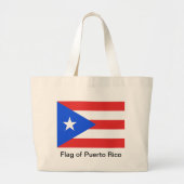 Puerto Rico Flag Grote Tote Bag (Voorkant)