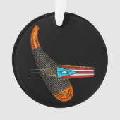 Puerto Rico Flag Guiro Ornament (voorkant)