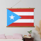 Puerto Rico Flag Hangend Wandkleed (Slaapkamer)