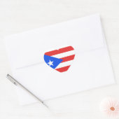 Puerto Rico Flag Hart Sticker (Envelop)