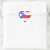 Puerto Rico Flag Hart Sticker (Tas)