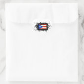 Puerto Rico Flag Hart Sticker (Tas)
