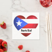 Puerto Rico Flag Heart Servet (Insitu)