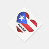 Puerto Rico Flag Heart Servet (Hoek)