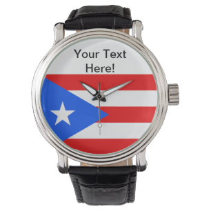 Puerto Rico Flag Horloge