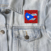 Puerto Rico Flag Hurricane Maria 2017 Button (In situ)