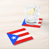 Puerto Rico Flag Kartonnen Onderzetters (Insitu)