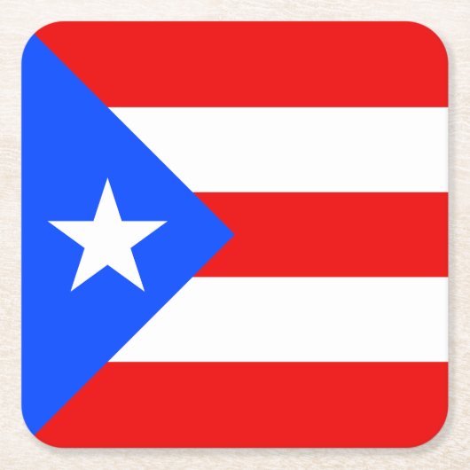 Puerto Rico Flag Kartonnen Onderzetters (Voorkant)