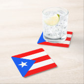 Puerto Rico Flag Kartonnen Onderzetters (Insitu)
