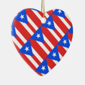 Puerto Rico Flag Keramisch Ornament (Rechts)