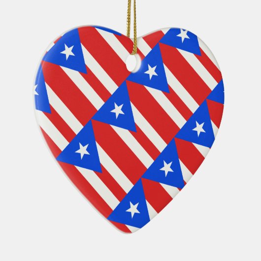 Puerto Rico Flag Keramisch Ornament (Rechts)