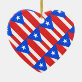 Puerto Rico Flag Keramisch Ornament (Voorkant)