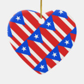 Puerto Rico Flag Keramisch Ornament (Achterkant)