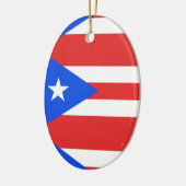 Puerto Rico Flag Keramisch Ornament (Links)