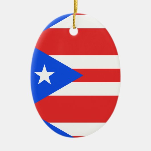 Puerto Rico Flag Keramisch Ornament (Voorkant)