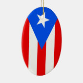 Puerto Rico Flag Keramisch Ornament (Rechts)