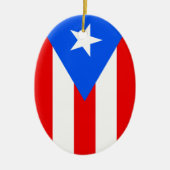 Puerto Rico Flag Keramisch Ornament (Voorkant)