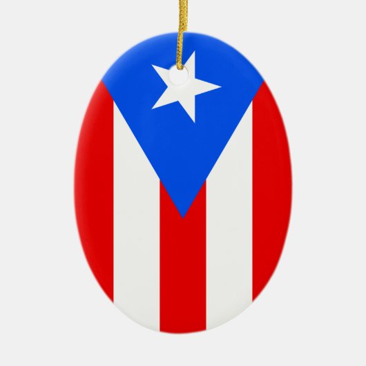 Puerto Rico Flag Keramisch Ornament (Voorkant)
