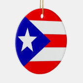 Puerto Rico Flag Keramisch Ornament (Rechts)
