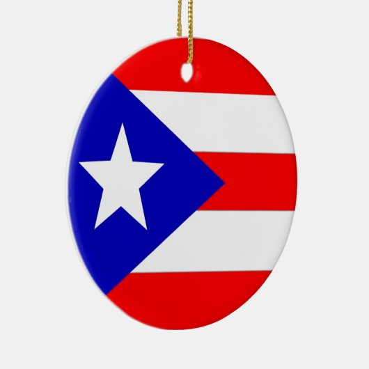 Puerto Rico Flag Keramisch Ornament (Rechts)