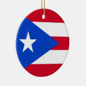 Puerto Rico Flag Keramisch Ornament (Rechts)